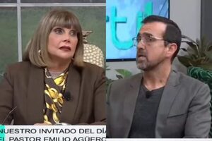 “¿La iglesia es machista?”, la pregunta de Pelu Rubín a Emilio Agüero Esgaib