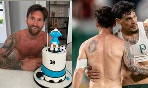 (GALERÍA) ¡Las fotos del capí albirrojo con el cumpleañero Messi!