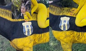 ¡La maína de Guaraní hizo pintar un caballo para su sesión de fotos y se armó la indignación!