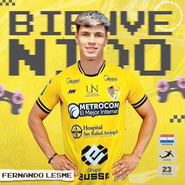 Fernando Lesme ficha por el Liberia de Costa Rica - Fútbol - ABC Color