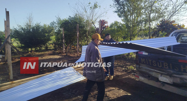 MUNICIPALIDAD DE NUEVA ALBORADA BRINDA APOYO A FAMILIA AFECTADA POR INCENDIO