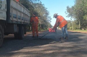 Ruta PY01: bacheos se concentran en tramos críticos entre Guarambaré, Itá y Paraguarí - .::Agencia IP::.
