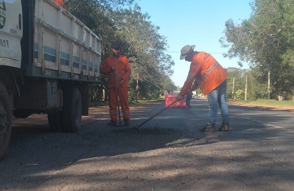 Ruta PY01: bacheos se concentran en tramos críticos entre Guarambaré, Itá y Paraguarí - .::Agencia IP::.