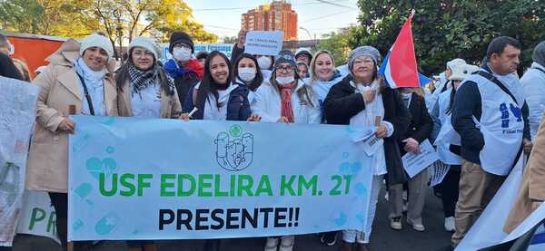 Marea Blanca se moviliza en Itapúa para exigir equidad laboral y mejoras salariales