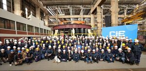 Peña visita planta industrial de empresa que fabricó componentes para turbinas de Yacyretá