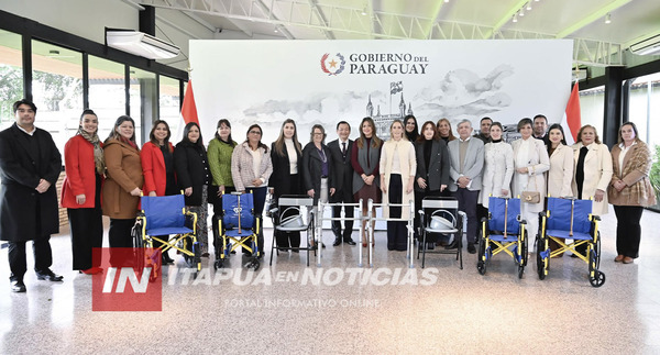 TAIWÁN REFUERZA POLÍTICAS DE INCLUSIÓN EN ITAPÚA CON DONACIÓN DE SILLAS Y AYUDAS TÉCNICAS