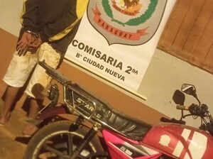 Capturan a buscado por hurto agravado y recuperan motocicleta