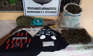 Incautan cocaína, marihuana y armas tras allanamiento en Caaguazú - OviedoPress
