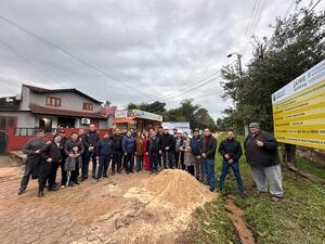 Inician obras de empedrado en el barrio América de Cambyretá
