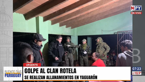 Golpe al Clan Rotela: Allanan establecimiento ganadero en Yaguarón