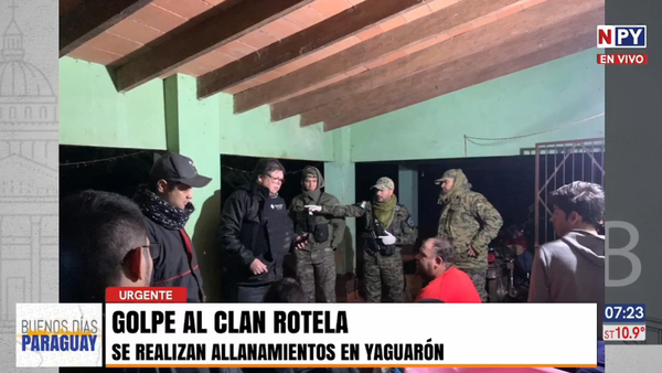 Golpe al Clan Rotela: Allanan establecimiento ganadero en Yaguarón