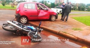 DOS JÓVENES HERIDOS TRAS COLISIÓN SOBRE LA AV. JAPÓN 