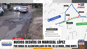 Nuevo desvío por obras en avenida Mcal. López pero preocupa mal estado de calles alternativas
