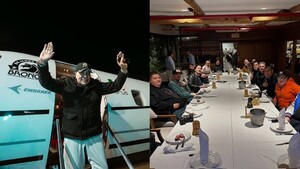 Ya llegó Bronco y disfrutaron del asadacho paraguayo