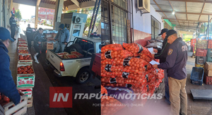 INCAUTAN 60 CAJAS DE TOMATE EN ZONA DE “LA PLACITA” DE ENCARNACIÓN