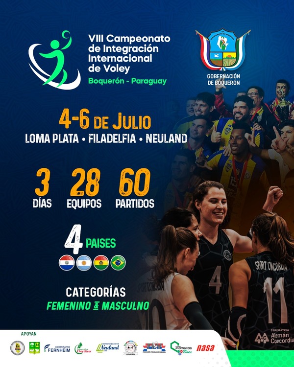 Voleibol integrado e internacional en el corazón del Chaco - La Tribuna
