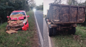 ACCIDENTE DE TRÁNSITO EN LA RUTA MBOKAYATY- INDEPENDENCIA