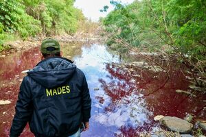 MADES interviene en caso de coloración del arroyo Jaén | Unicanal