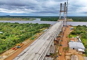 Puente de la Bioceánica sobre el río Paraguay cerrará junio con un 79% de avance | DIARIO PRIMERA PLANA