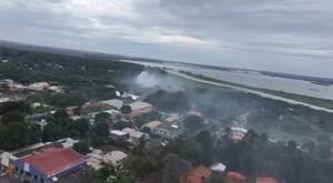 Video: polémica por humo de marihuana que cubrió Saltos del Guairá - Policiales - ABC Color