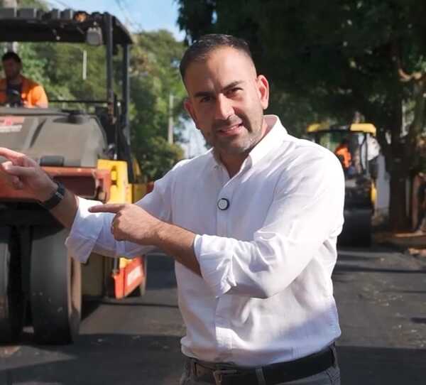 Salomón anuncia pavimentación asfáltica en calle Teniente Rodi - San Lorenzo Hoy