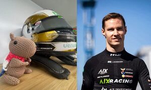¡Atendé la mascota de la suerte que acompaña a nuestro corredor de F2!