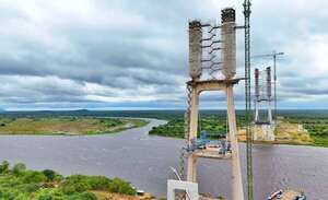 Construcción del Puente de la Bioceánica avanzó en un 79% - Economía - ABC Color