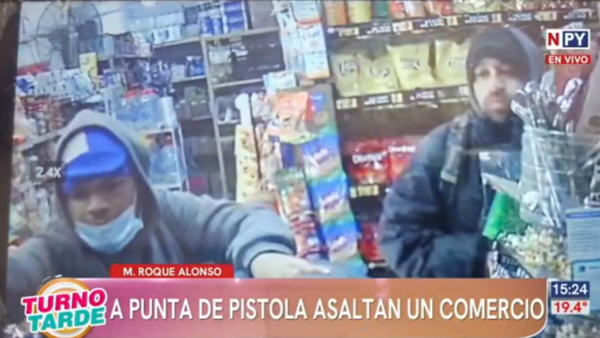 Video: Asaltan comercio en Mariano Roque Alonso a punta de pistola