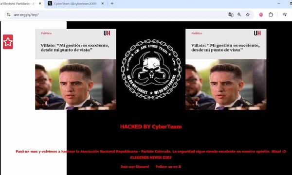 Hackean TEP de la ANR y se burlan del titular del Mitic – Prensa 5