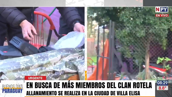 Intensifican búsqueda de miembros del brazo logístico del Clan Rotela en Villa Elisa