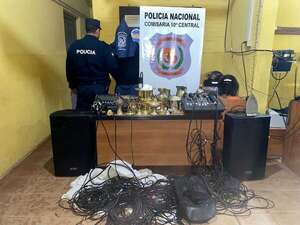 Recuperan equipos de audio y video en Mariano Roque Alonso - Nacionales - ABC Color