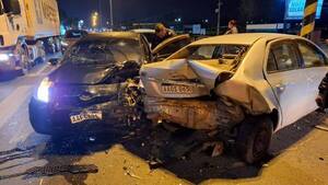 Un militar queda herido tras protagonizar triple choque en Mariano Roque Alonso