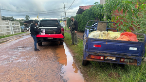 Abandonan motocarro con cocaína cerca de colegios en Concepción - Noticiero Paraguay