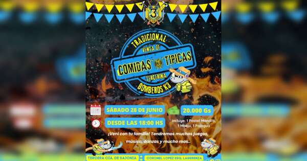 Diario HOY | Bomberos de Sajonia invitan a su tradicional venta de comidas típicas para sumar fondos