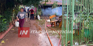 INCENDIO AFECTÓ LA VIVIENDA DE UNA ANCIANA EN ENCARNACIÓN