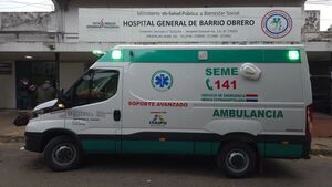 Hospital de Barrio Obrero cuenta con ambulancia propia por primera vez