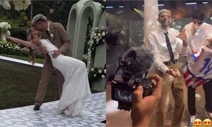 (VIDEO) Artistas extranjeros y pasos prohibidos salieron a relucir en el casorio de Julio Enciso!