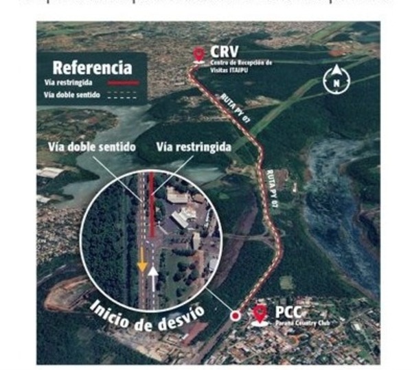 Ruta entre CDE y Hernandarias con desvíos hasta las 11:00 por triatlón - ADN Digital