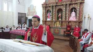 San Pedro de Ycuamandyyú celebra su fiesta patronal con la presencia del nuncio apostólico, que insta a líderes a buscar el bien común - Nacionales - ABC Color