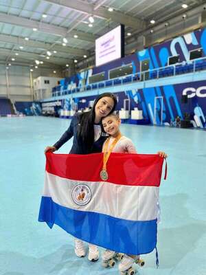 Patinaje artístico: Biabella Diéguez, medalla de oro en Buenos Aires - Polideportivo - ABC Color