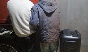 Dos detenidos por hurto de parlante