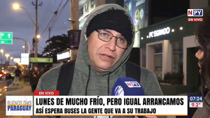 Frío extremo y odisea por espera de bus que supera las dos horas diarias