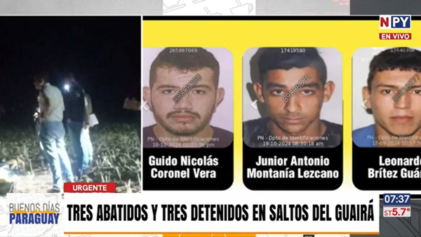 Canindeyú: Enfrentamiento deja tres abatidos y tres miembros de la banda de alias "Macho" detenidos