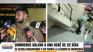 ¡Héroe sin capa! Bombero salva a una beba tras broncoaspiración