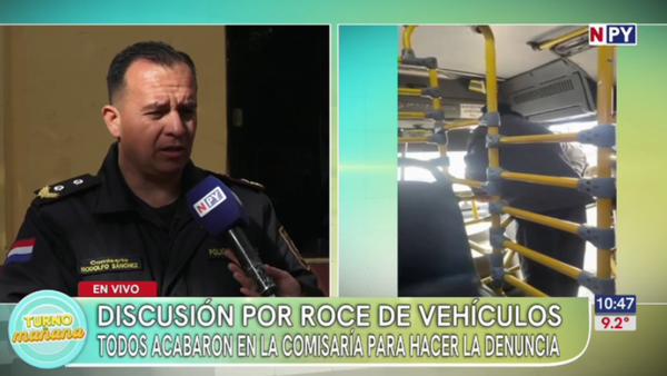Fuerte discusión y agresiones verbales tras roce vehicular en Mariano Roque Alonso