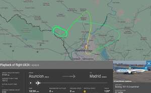 AUDIO: Avión que partió rumbo a Madrid tuvo que retornar por problemas técnicos - Periodísticamente - ABC Color