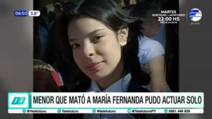 Menor que mató a María Fernanda pudo actuar solo