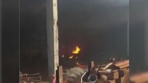 Explosión dejó a dos trabajadores con quemaduras