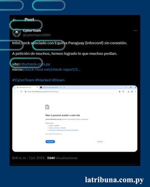 Hackean web asociada a Informconf