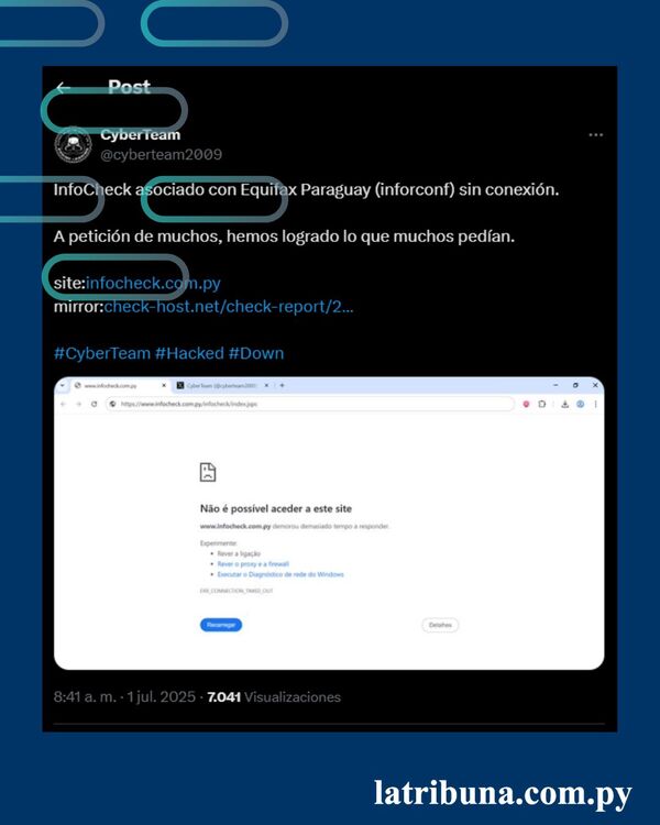 Hackean web asociada a Informconf
